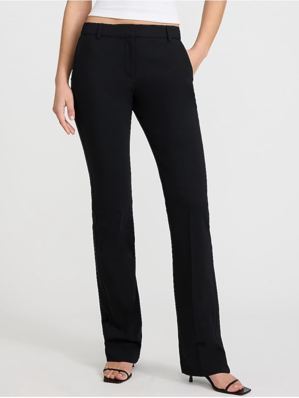 Express Editor Mid-Rise Boot Cut Pants